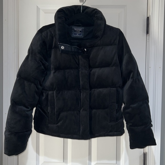 Abercrombie & Fitch Velvet Black Jacket - Picture 2 of 2